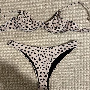 SHEIN leopard bikini